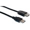 Cable Wholesale USB 2.0 Extension Cable, Black, Type A Male to Type A Female, 10 foot